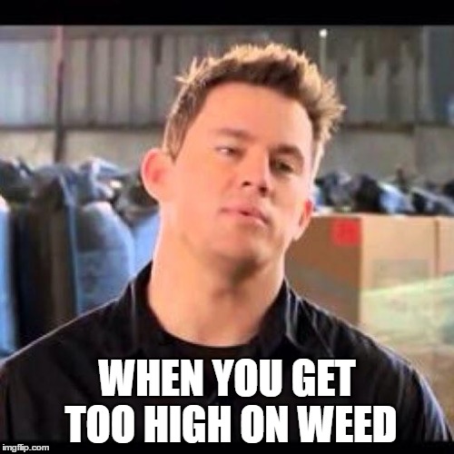 My Name is Jeff | WHEN YOU GET TOO HIGH ON WEED | image tagged in my name is jeff | made w/ Imgflip meme maker