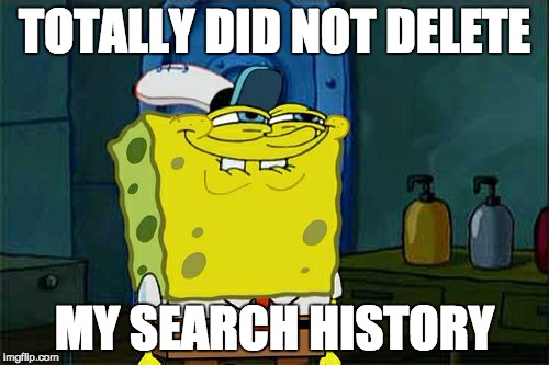 Don't You Squidward | TOTALLY DID NOT DELETE; MY SEARCH HISTORY | image tagged in memes,dont you squidward | made w/ Imgflip meme maker