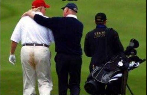 Trump Golf Course Pants Blank Meme Template