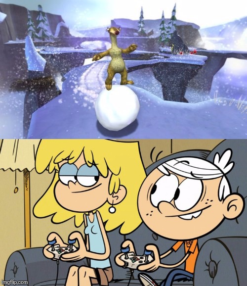 image tagged in ice age,the loud house | made w/ Imgflip meme maker