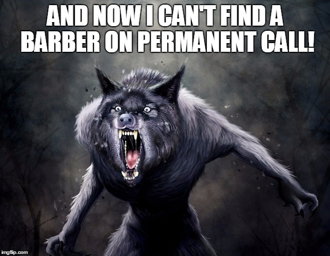 AND NOW I CAN'T FIND A BARBER ON PERMANENT CALL! | made w/ Imgflip meme maker