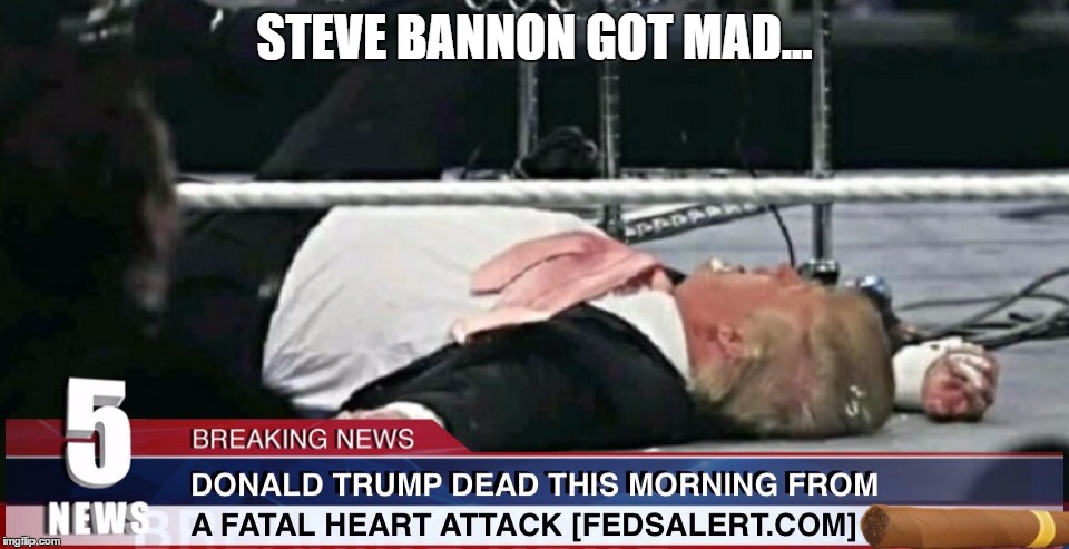 STEVE BANNON GOT MAD... | made w/ Imgflip meme maker