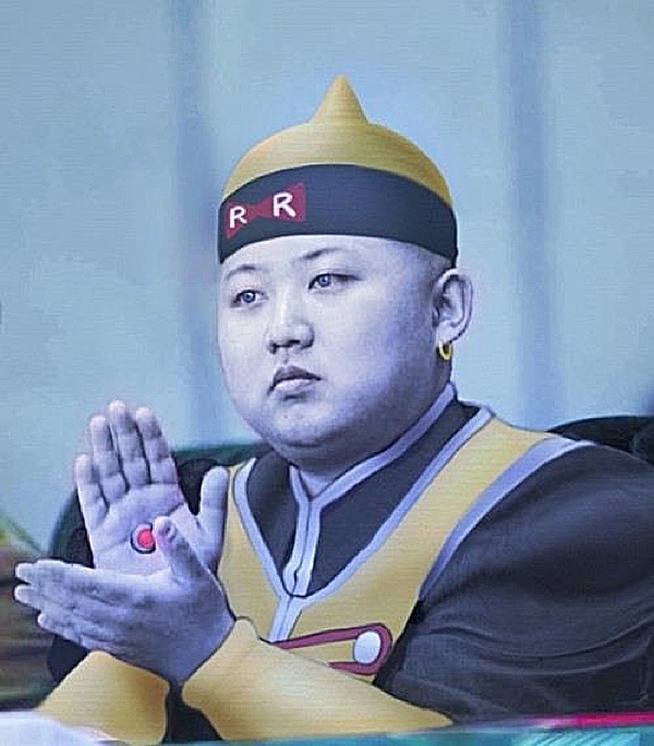 High Quality Kim Jon Il Android 19 Blank Meme Template