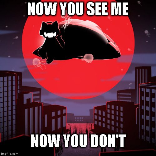 NOW YOU SEE ME; NOW YOU DON'T | image tagged in monstercat,red planet,ufo | made w/ Imgflip meme maker