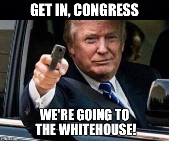 Donald Trump - Congressional Chauffeur | GET IN, CONGRESS; WE'RE GOING TO THE WHITEHOUSE! | image tagged in donald trump get in pussy,memes,donald trump,north korea | made w/ Imgflip meme maker