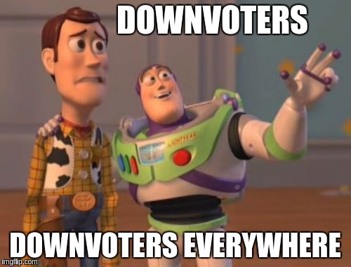 X, X Everywhere Meme | DOWNVOTERS DOWNVOTERS EVERYWHERE | image tagged in memes,x x everywhere | made w/ Imgflip meme maker