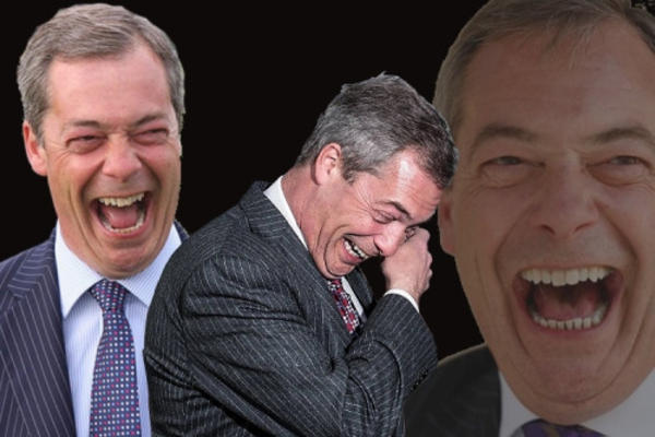 Nigel Farage Laugh Blank Meme Template