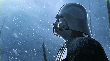 High Quality vader crushing the snowflakes Blank Meme Template