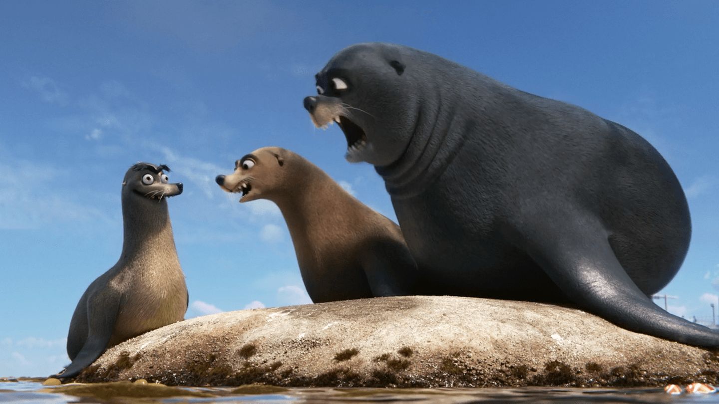 Finding Dory Sea Lions Off Blank Meme Template