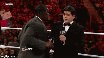 In Ring Silliness | image tagged in gifs,ricardo rodriguez,r-truth,funny | made w/ Imgflip video-to-gif maker