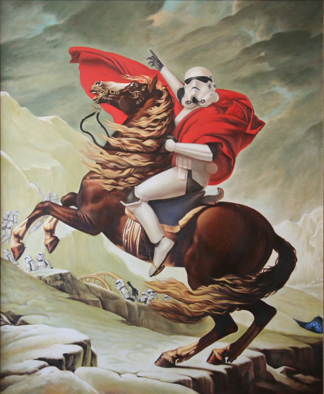 Storm Trooper on horseback Blank Meme Template