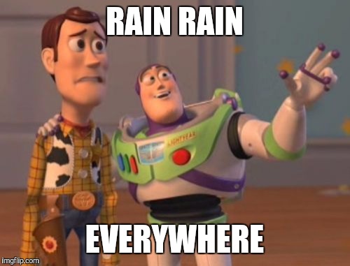 Britain in A Nutshell | RAIN RAIN; EVERYWHERE | image tagged in memes,x x everywhere | made w/ Imgflip meme maker