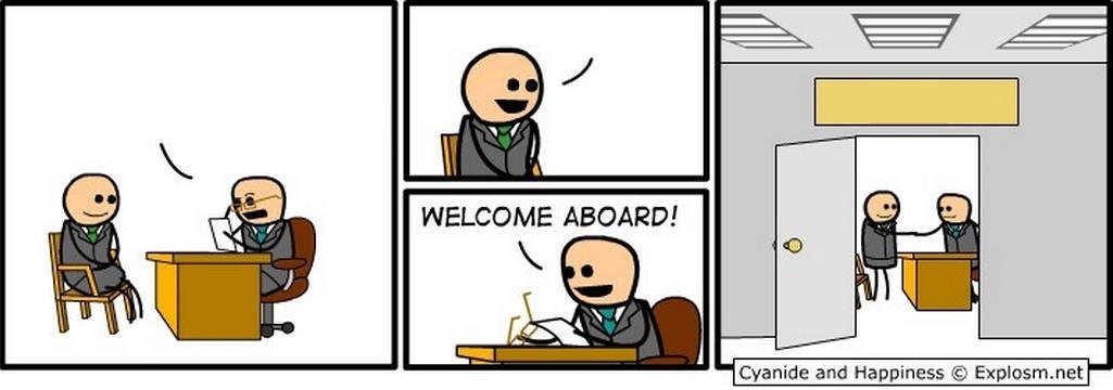 High Quality Welcome Aboard Blank Meme Template