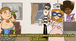 Costume Party | image tagged in gifs,costume | made w/ Imgflip video-to-gif maker