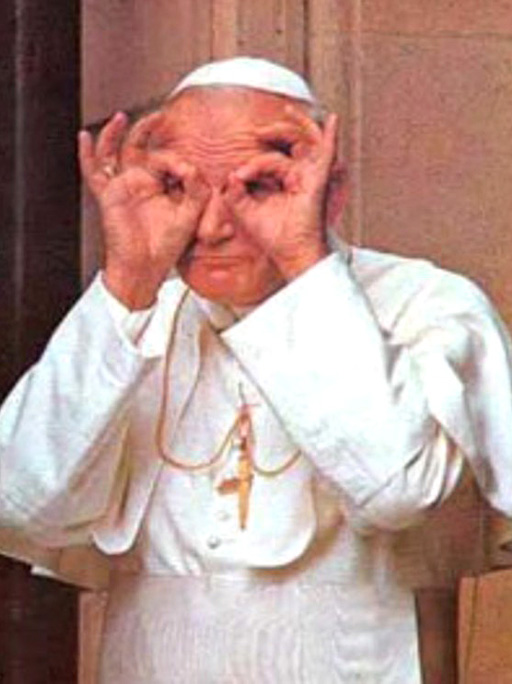 pope eyes Blank Meme Template