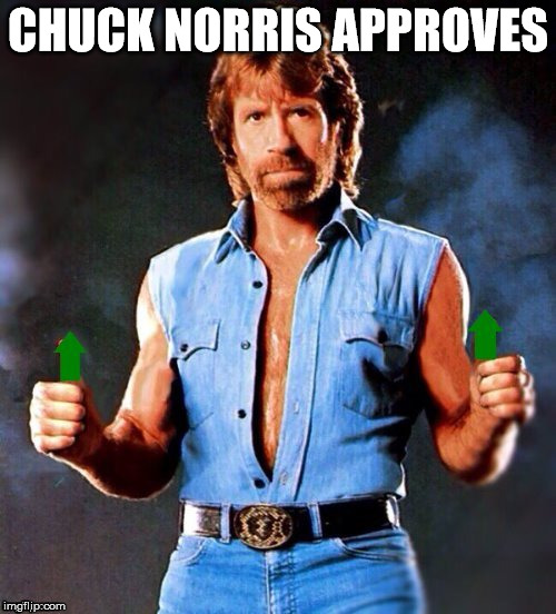 Chuck Norris isn't late for upvote week, he's actually just extremely EARLY! | CHUCK NORRIS APPROVES | image tagged in chuck norris upvote | made w/ Imgflip meme maker