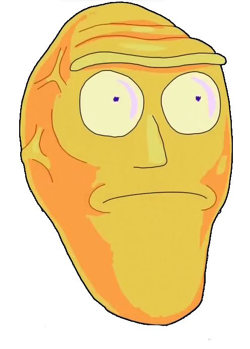 Rick and Morty giant head Blank Meme Template