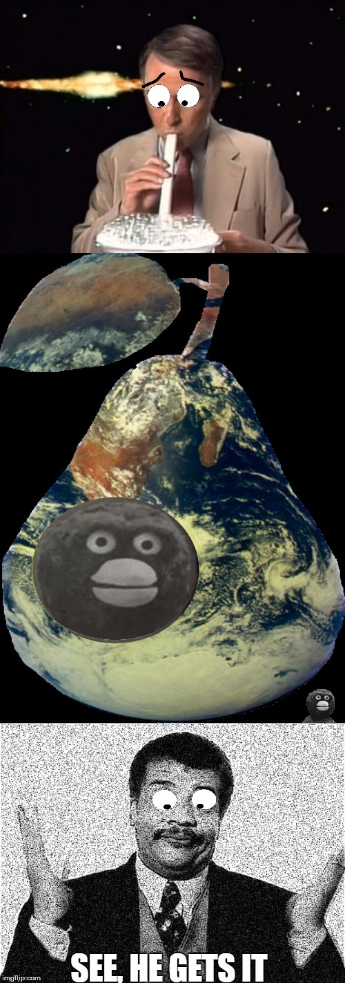 Pear shaped | image tagged in scientism,meme,pear | made w/ Imgflip meme maker