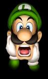 High Quality Frighten/Scared Luigi  Blank Meme Template