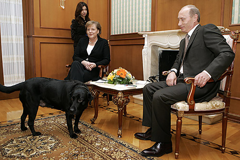 Putin & Merkel Blank Meme Template