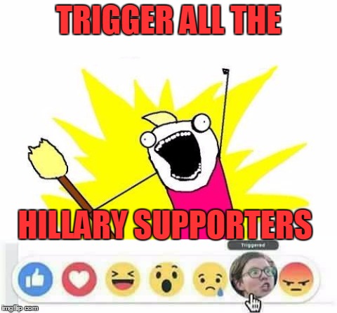 TRIGGER ALL THE HILLARY SUPPORTERS | made w/ Imgflip meme maker