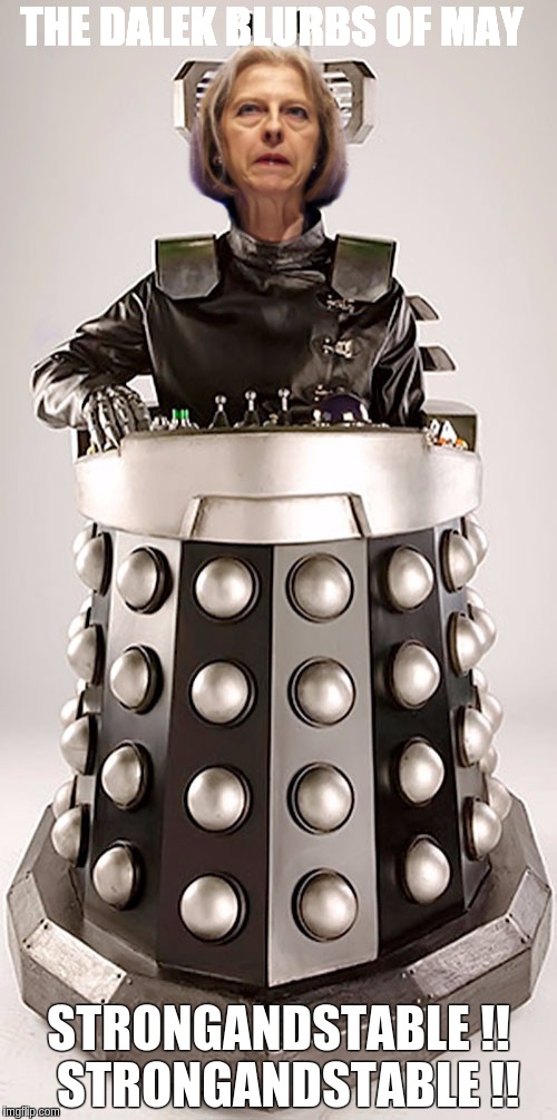 THE DALEK BLURBS OF MAY; STRONGANDSTABLE !! 
STRONGANDSTABLE !! | image tagged in mayros | made w/ Imgflip meme maker