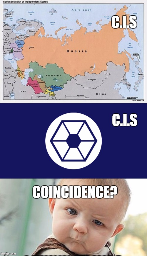 The Commonwealth of Independent States AND the Confederacy of Independent Systems?  | C.I.S; C.I.S; COINCIDENCE? | image tagged in confederacy,star wars,clone wars,coincidence i think not,skeptical baby,history | made w/ Imgflip meme maker