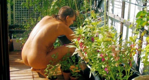 Naked Gardener Blank Meme Template