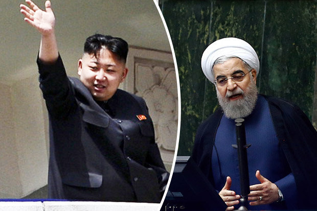 kim jong un and hassan rohani Blank Meme Template