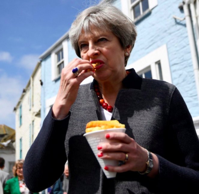 Theresa May Chips Blank Meme Template
