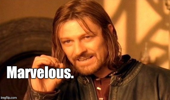 One Does Not Simply Meme | Marvelous. | image tagged in memes,one does not simply | made w/ Imgflip meme maker