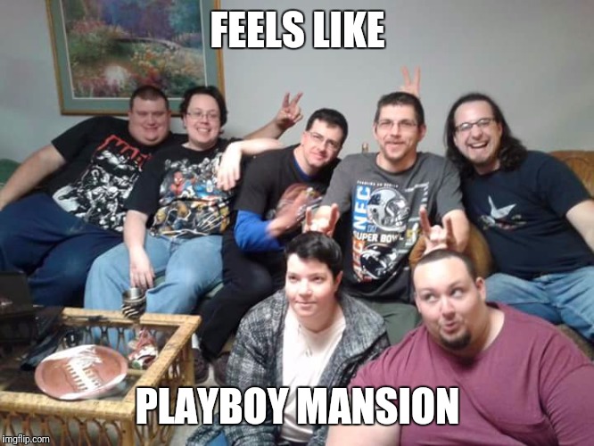 Bunny ears bunch | FEELS LIKE; PLAYBOY MANSION | image tagged in bunny ear friends,playboy,playboy mansion,bunny ears | made w/ Imgflip meme maker