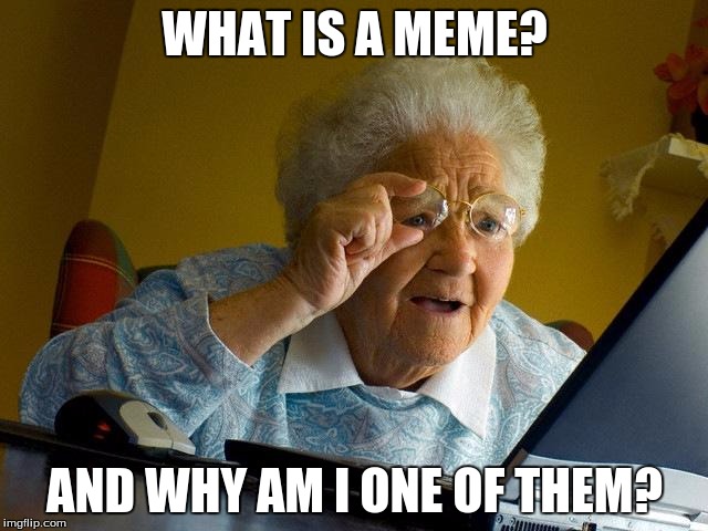 Grandma Finds The Internet | WHAT IS A MEME? AND WHY AM I ONE OF THEM? | image tagged in memes,grandma finds the internet | made w/ Imgflip meme maker