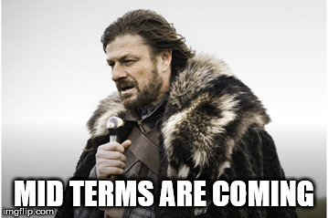 MID TERMS ARE COMING | image tagged in midterms | made w/ Imgflip meme maker