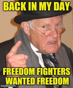 Oh , my New York , I'm so ashamed | BACK IN MY DAY; FREEDOM FIGHTERS WANTED FREEDOM | image tagged in memes,back in my day,libtards,paid,protesters | made w/ Imgflip meme maker