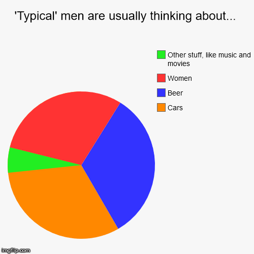 'Neuro-Typical' men pie chart! - Imgflip