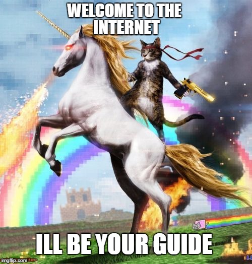 Welcome To The Internets Meme | WELCOME TO THE; INTERNET; ILL BE YOUR GUIDE | image tagged in memes,welcome to the internets | made w/ Imgflip meme maker