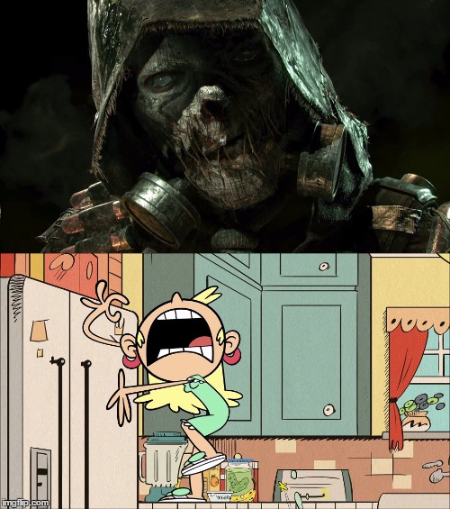 Leni is scared by Scarecrow from Arkham Knight | image tagged in funny,scared,loud house,scarecrow,arkham knight | made w/ Imgflip meme maker