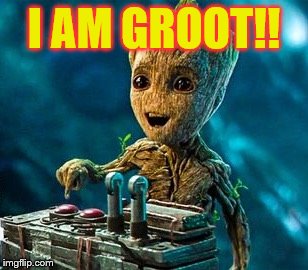 Me When I See A Button... | I AM GROOT!! | image tagged in overly excited groot | made w/ Imgflip meme maker