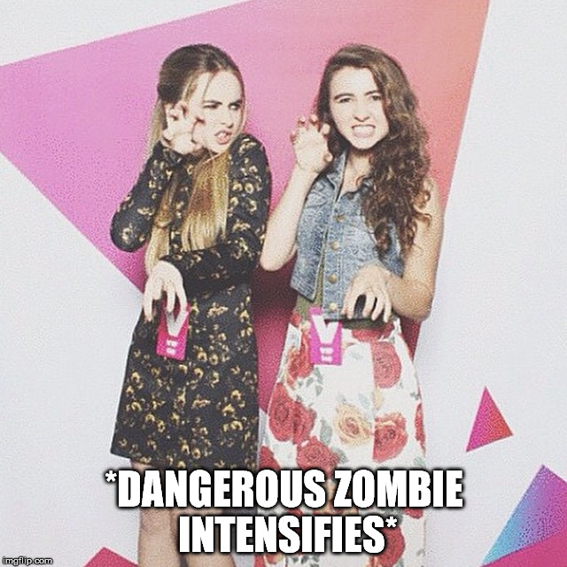 *DANGEROUS ZOMBIE INTENSIFIES* | image tagged in carpenter claws | made w/ Imgflip meme maker