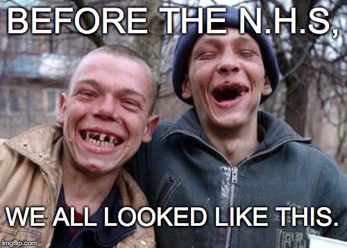 and when it is destroyed, we can look like this again | BEFORE THE N.H.S, WE ALL LOOKED LIKE THIS. | image tagged in memes,ugly twins,nhs,politics,health service | made w/ Imgflip meme maker
