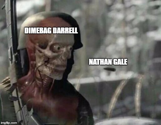 Sniper Elite Dimebag | DIMEBAG DARRELL; NATHAN GALE | image tagged in memes,sniper elite,dimebag darrell,pantera,metal | made w/ Imgflip meme maker