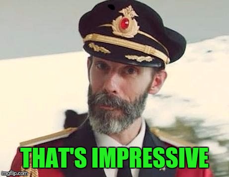 Captain Obvious | THAT'S IMPRESSIVE | image tagged in captain obvious | made w/ Imgflip meme maker