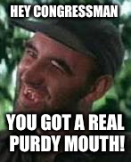 HEY CONGRESSMAN YOU GOT A REAL PURDY MOUTH! | made w/ Imgflip meme maker