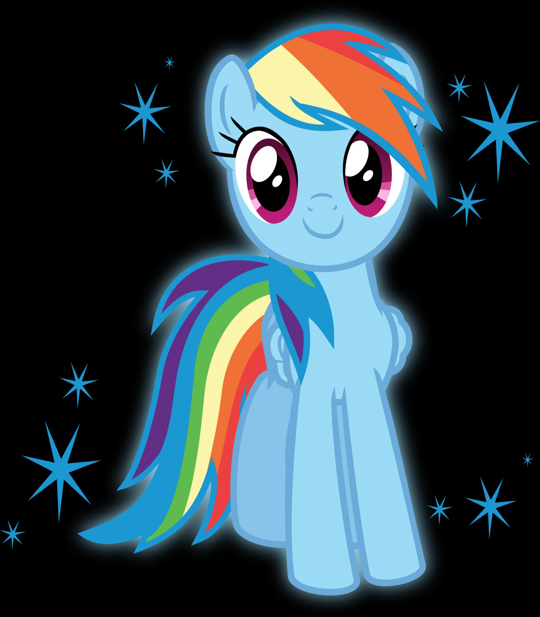 High Quality Rainbowdash My Little Pony Friendship is Magic Blank Meme Template
