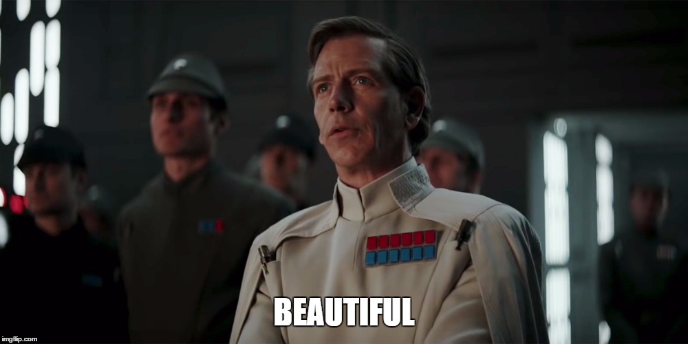BEAUTIFUL | image tagged in star wars,rogue one | made w/ Imgflip meme maker