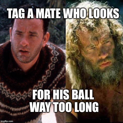 Lost ball | TAG A MATE WHO LOOKS; FOR HIS BALL WAY TOO LONG | image tagged in lost,golfball,castaway | made w/ Imgflip meme maker