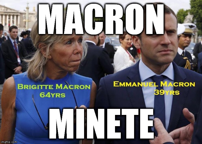 MACRON; MINETE | image tagged in cunnilingus | made w/ Imgflip meme maker