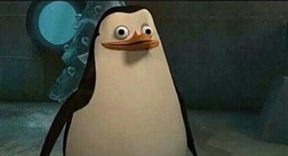 Confused Private Penguin Blank Meme Template