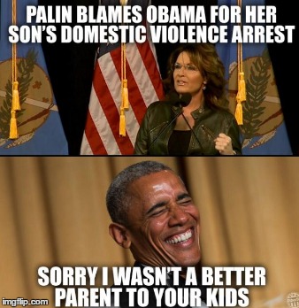 image tagged in obama,palin | made w/ Imgflip meme maker